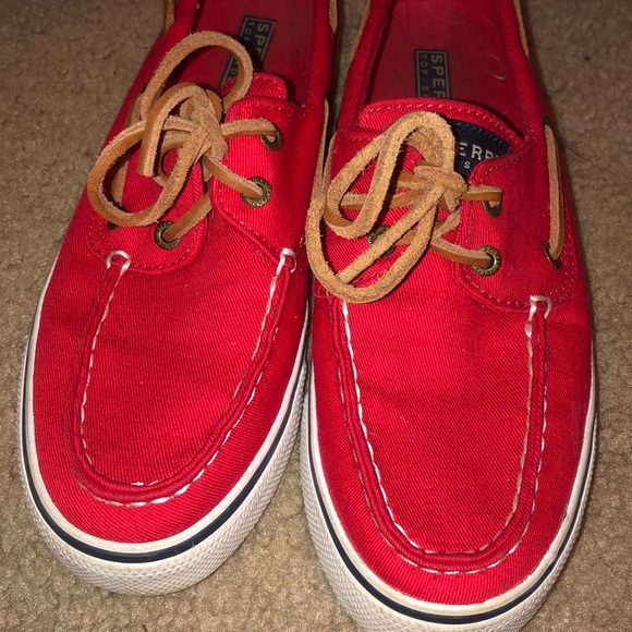 Red Sperrys - Picture 2 of 3